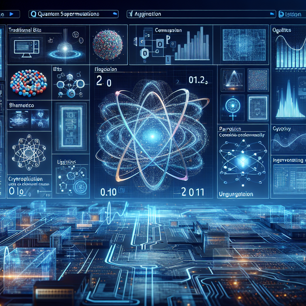Capa de  Ascensão dos Computadores Quânticos: Uma Revolução na Tecnologia de Processamento
