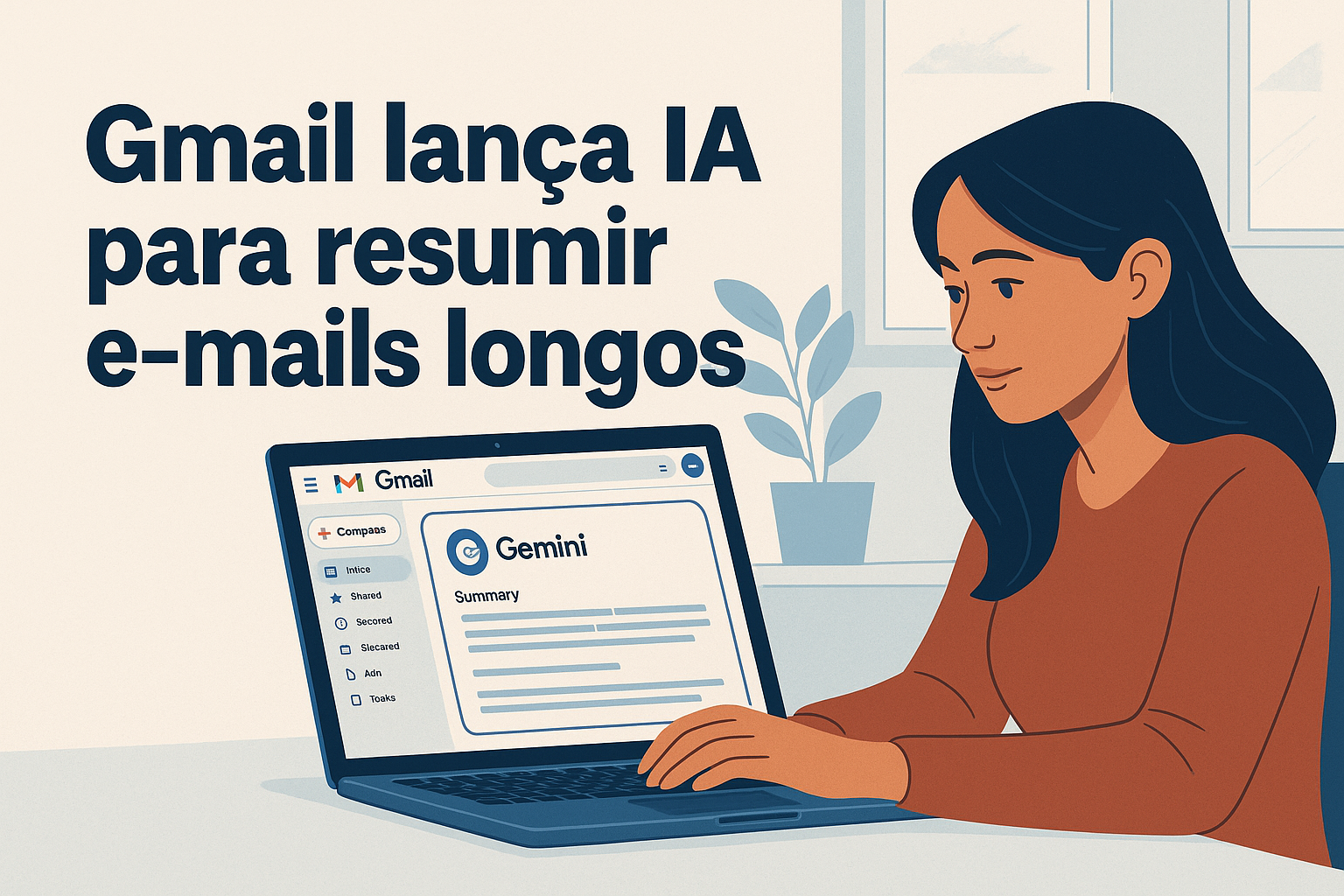Capa de Google Lança Recurso de IA no Gmail para Resumir E-mails Longos 